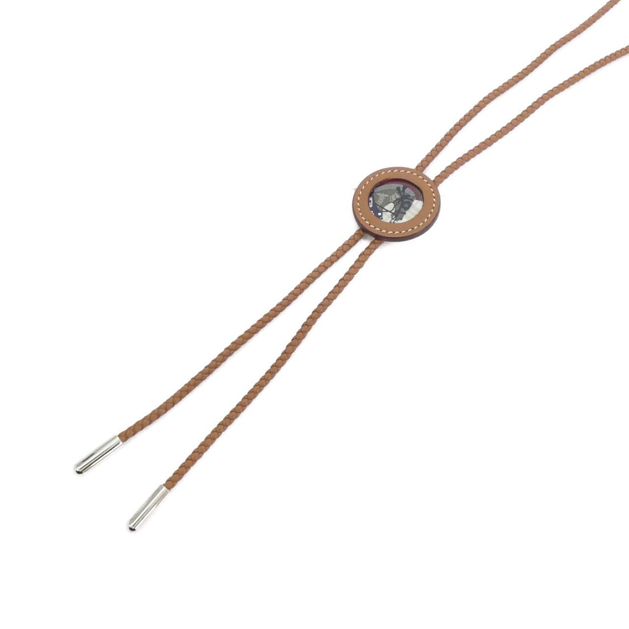 Hermes Cheval Punk Loop Tie Necklace