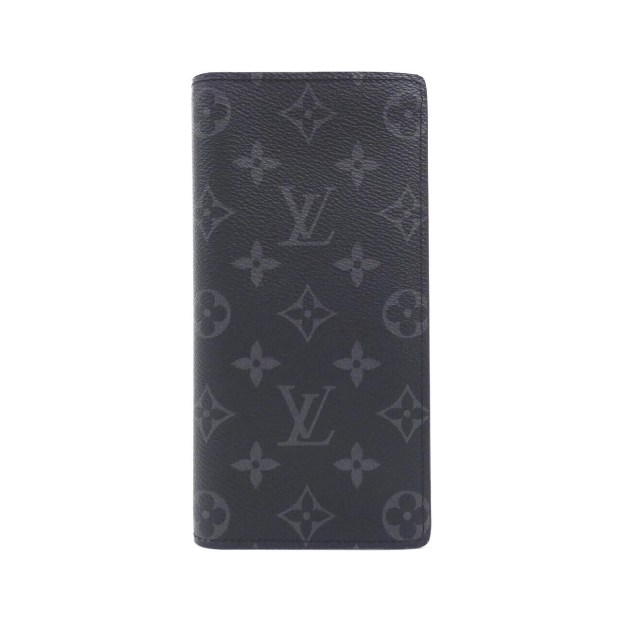 Louis Vuitton Monogram Eclipse Portefeuille Brazza Wallet