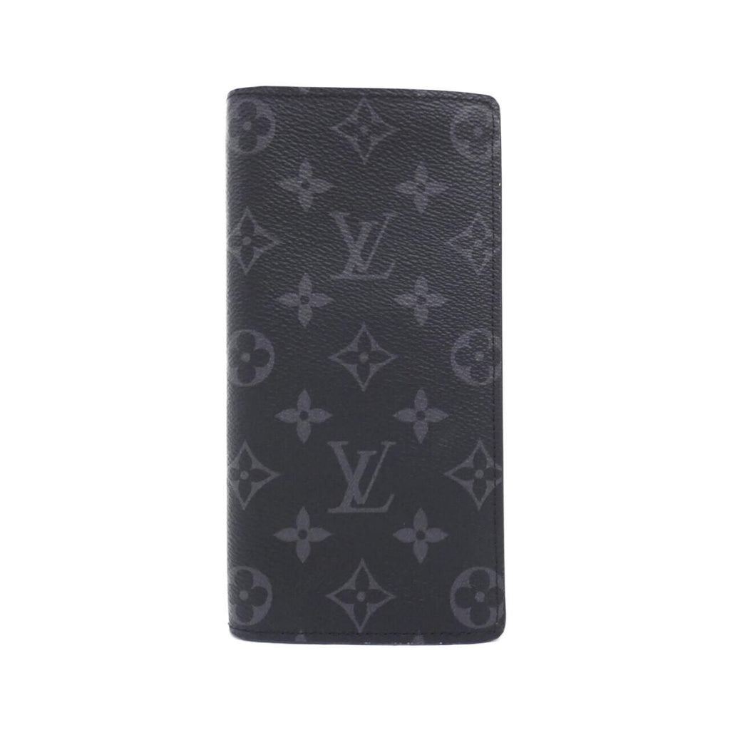 Louis Vuitton Monogram Eclipse Portefeuille Brazza Wallet