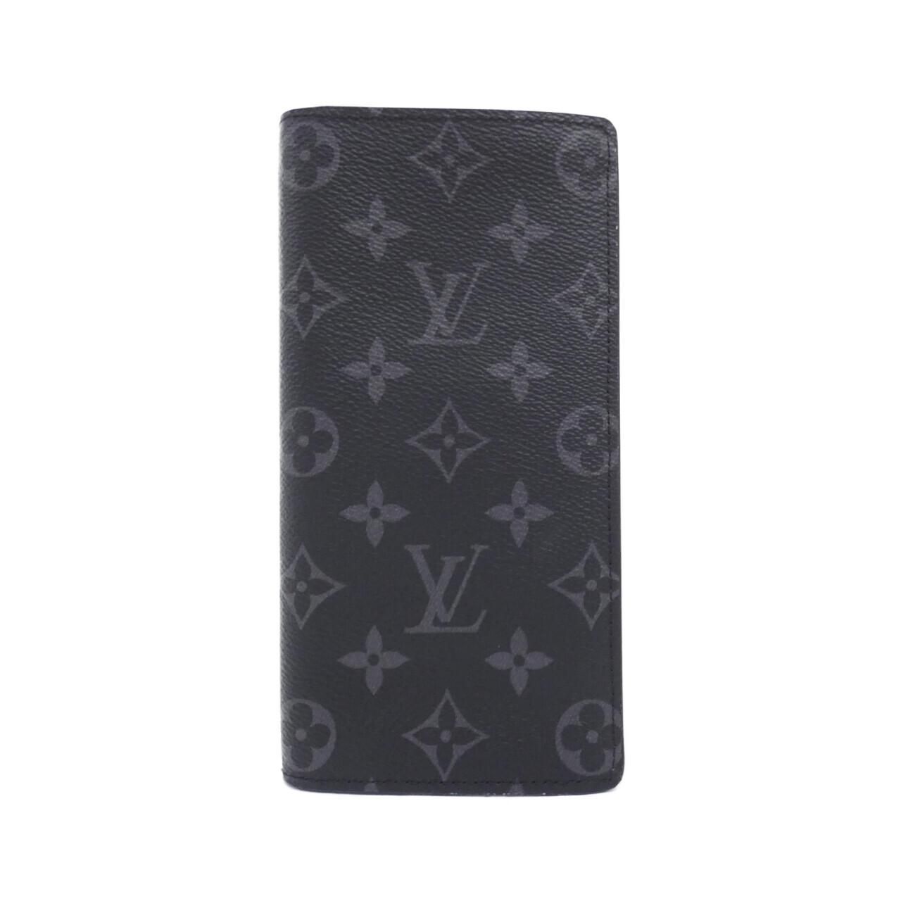 Louis Vuitton Monogram Eclipse Portefeuille Brazza Wallet