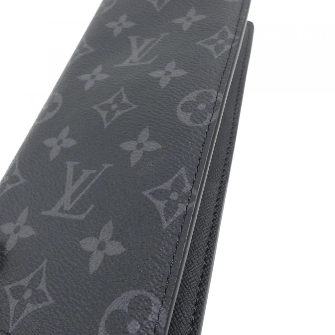 Louis Vuitton Monogram Eclipse Portefeuille Brazza Wallet — view 2