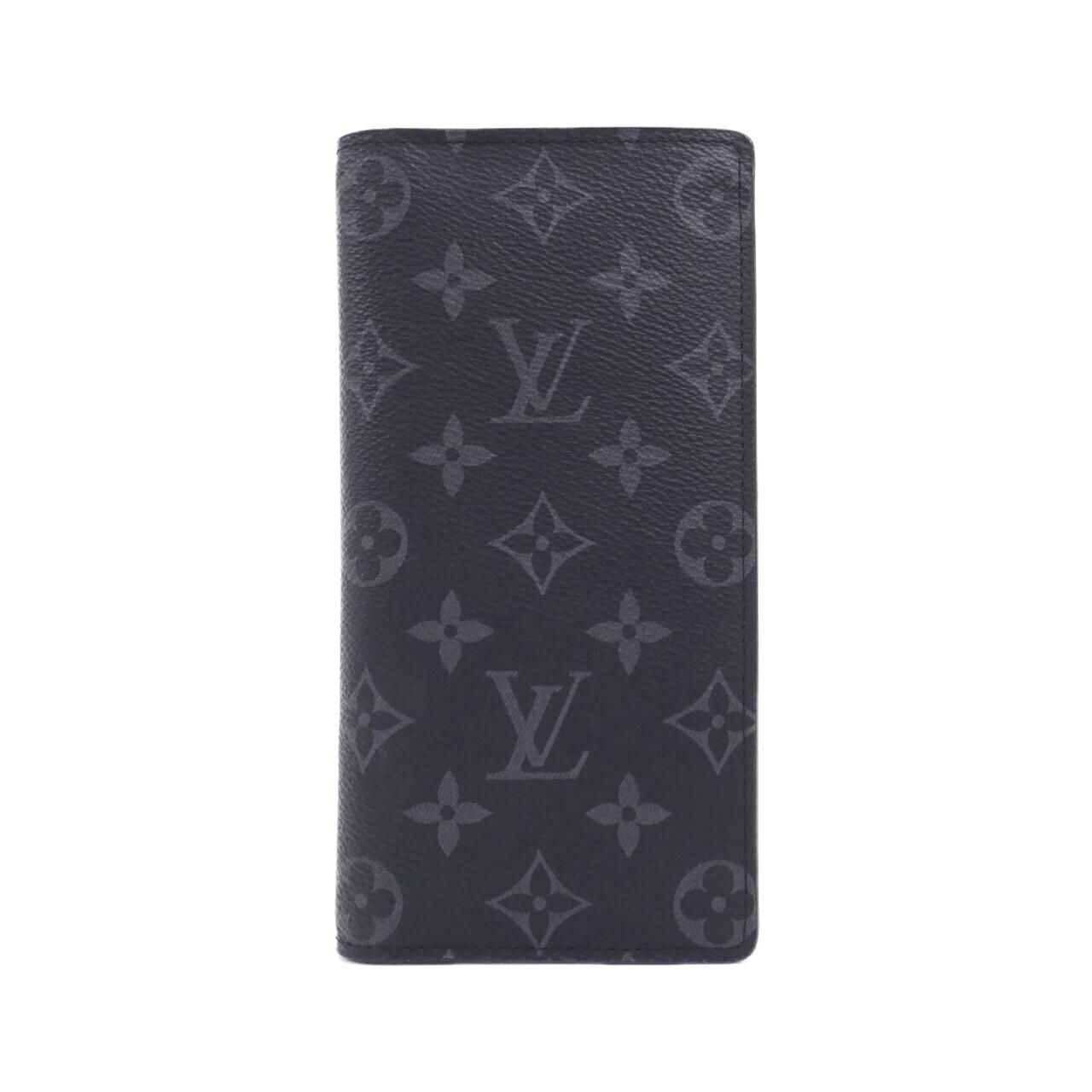 Louis Vuitton Monogram Eclipse Portefeuille Brazza Wallet