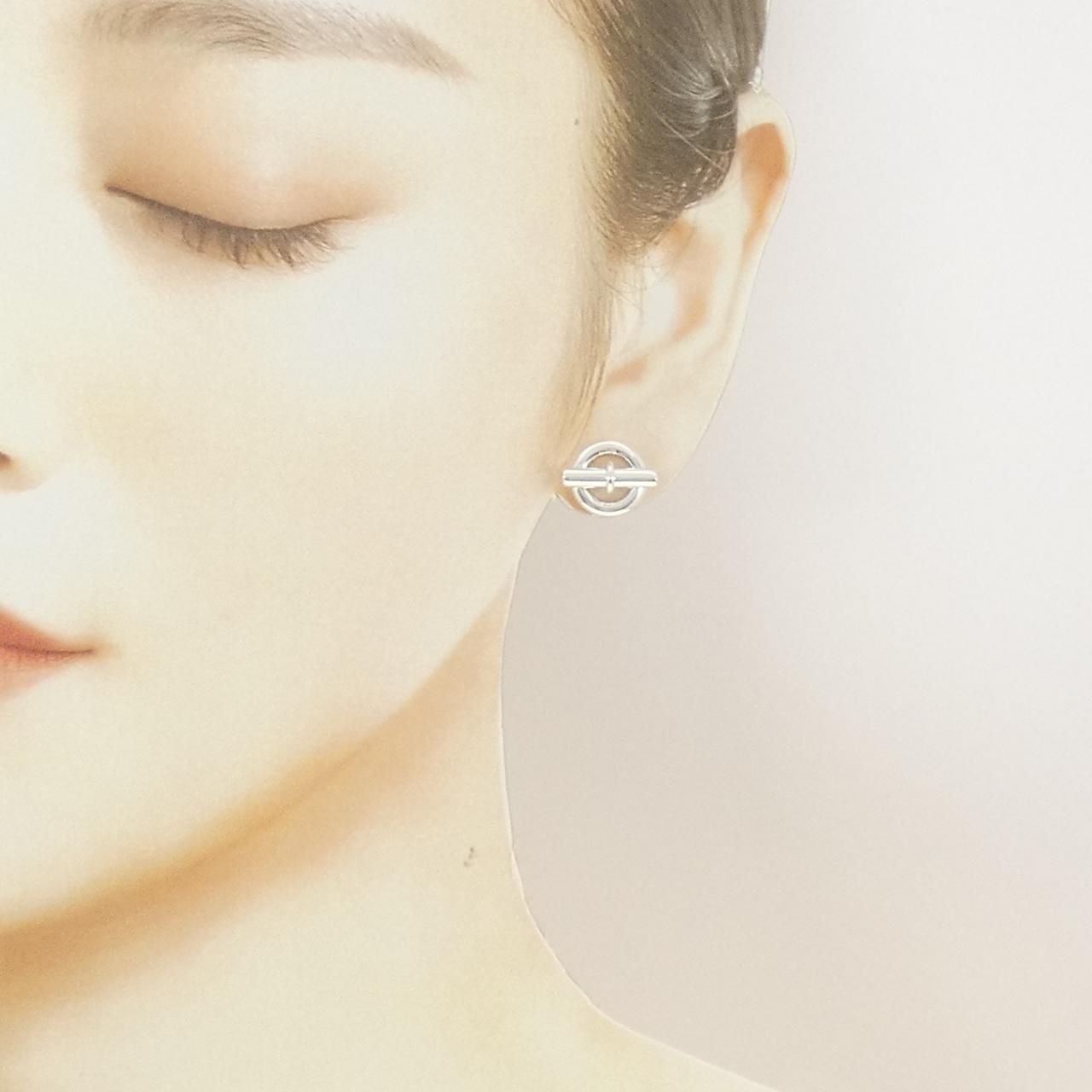 Hermes Mini Chaine D'ancre Earrings — view 4