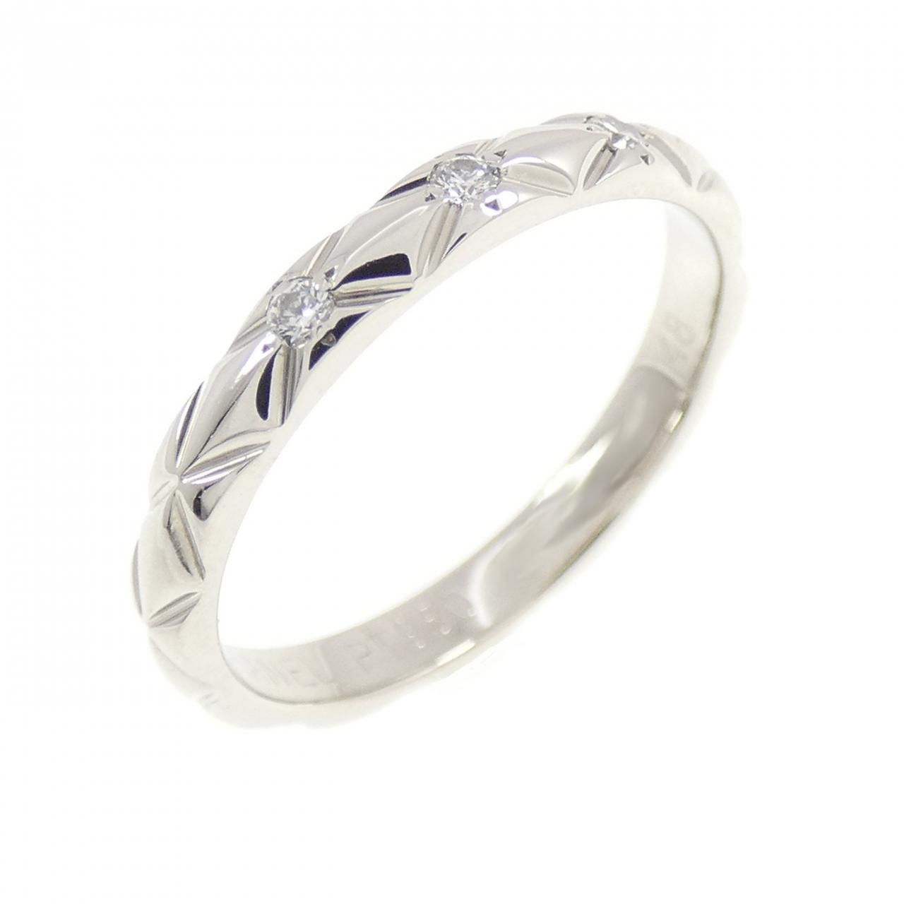 Chanel Diamond Ring Silver