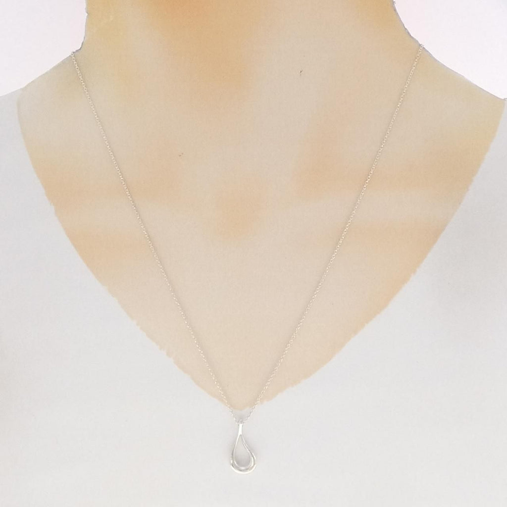 Tiffany & Co Open Teardrop Necklace — view 6