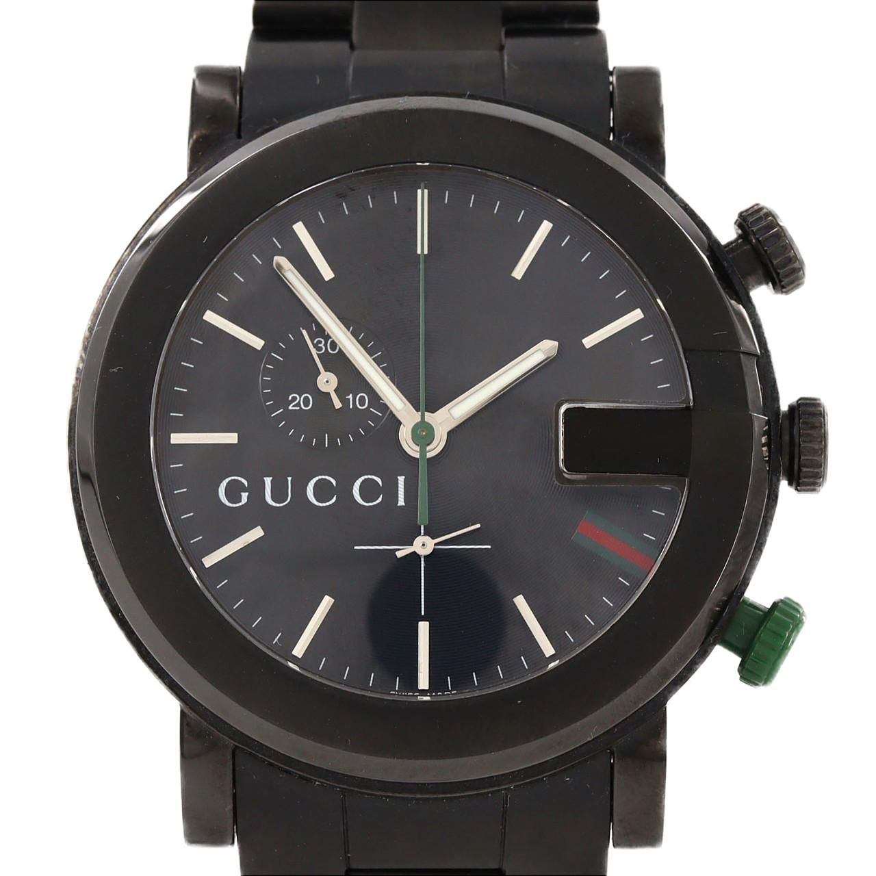 Gucci Chrono Pvd SS Quartz Watch