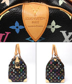 Louis Vuitton Boston Bag Black Studded Keepall 45 Monogram Multicolor — view 4