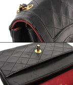 Chanel Chain Shoulder Bag Single Lambskin Gold — view 9