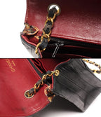 Chanel Chain Shoulder Bag Single Lambskin Gold — view 7