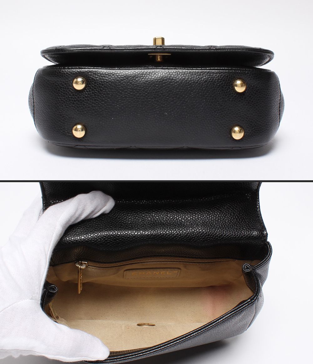 Chanel Chain Shoulder Bag Crossbody Caviar Leather Quilted — view 3
