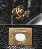 Chanel Chain Shoulder Bag Crossbody Caviar Leather Quilted — view 6
