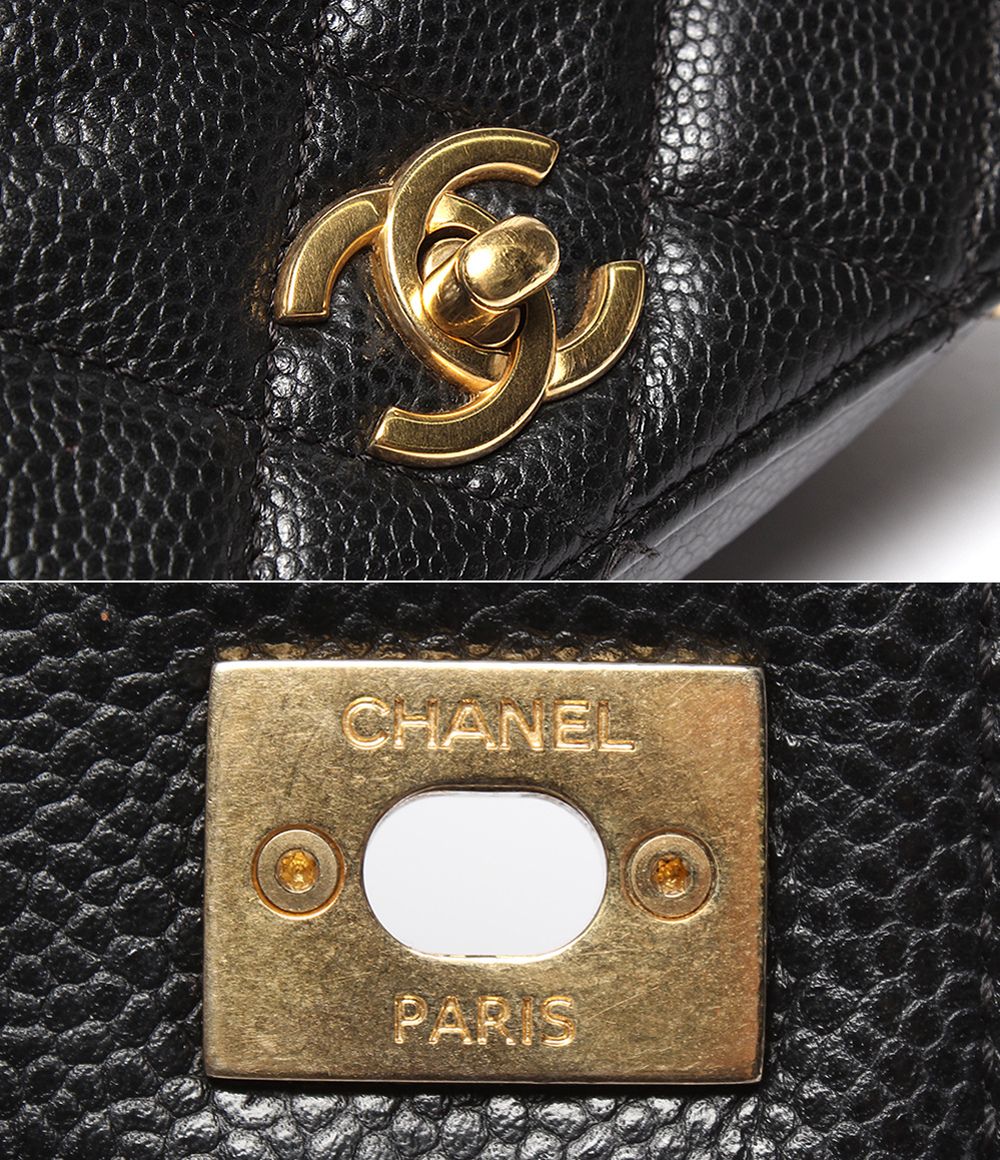 Chanel Chain Shoulder Bag Crossbody Caviar Leather Quilted — view 6
