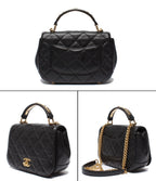 Chanel Chain Shoulder Bag Crossbody Caviar Leather Quilted — view 2