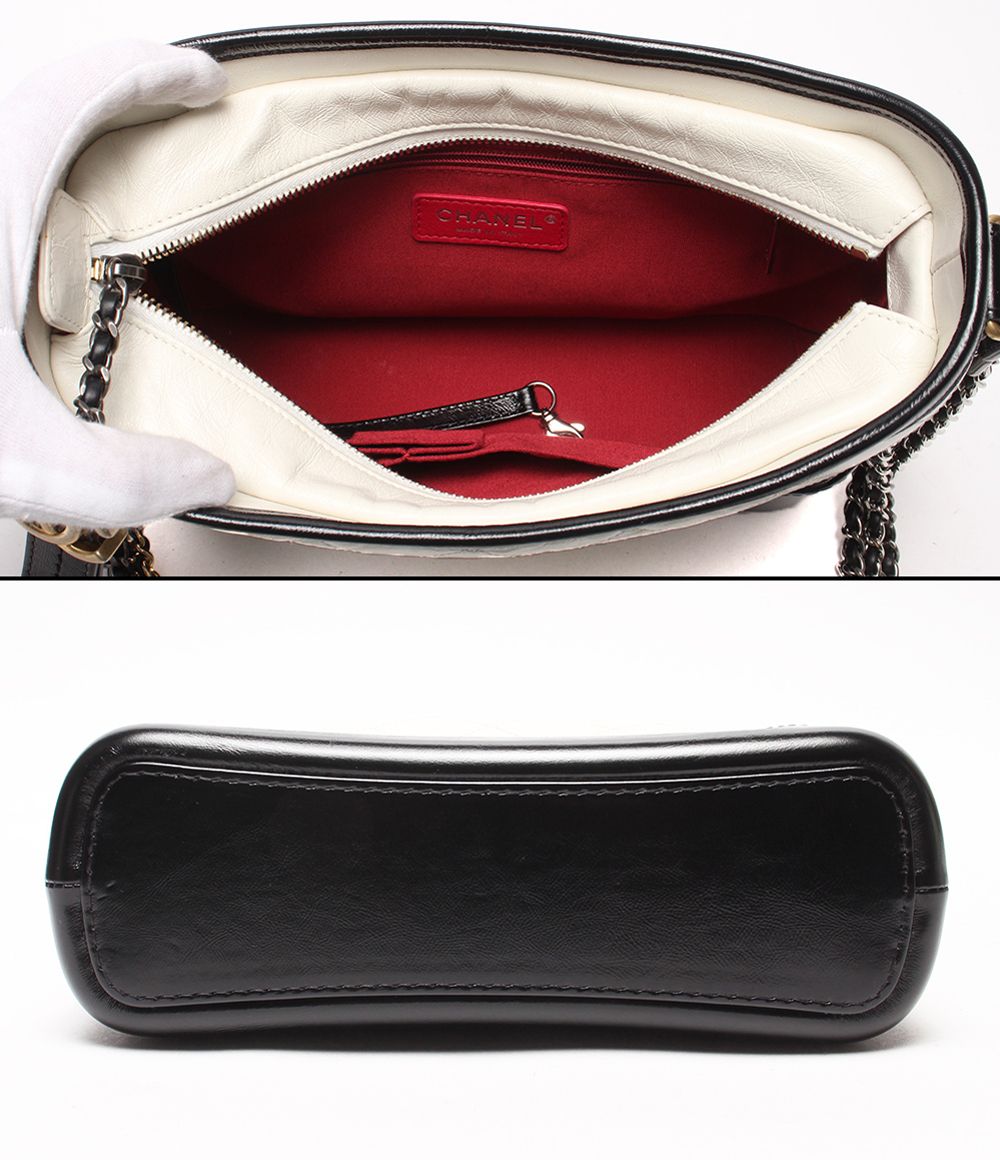 Chanel Shoulder Bag Gabrielle de Double Chain Silver Gold Hobo 30 — view 3