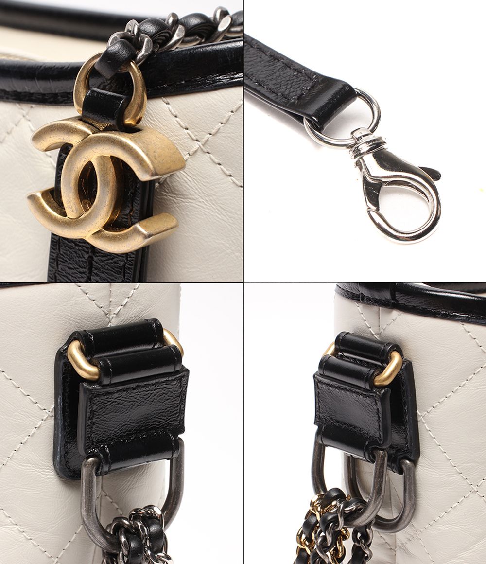 Chanel Shoulder Bag Gabrielle de Double Chain Silver Gold Hobo 30 — view 9
