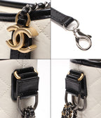 Chanel Shoulder Bag Gabrielle de Double Chain Silver Gold Hobo 30 — view 9