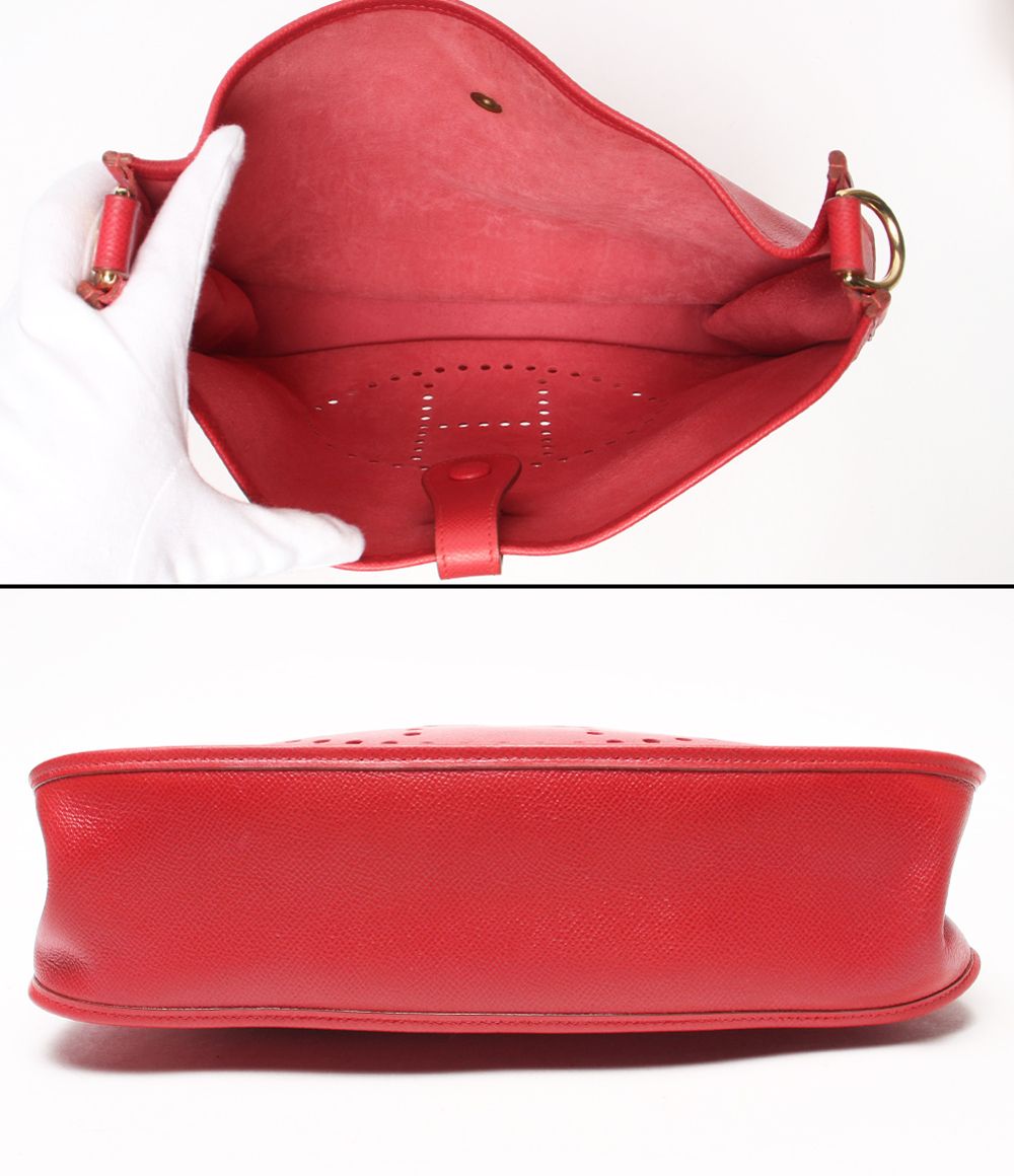 Hermes Shoulder Bag Crossbody Gold Evelyne 1 PM — view 3