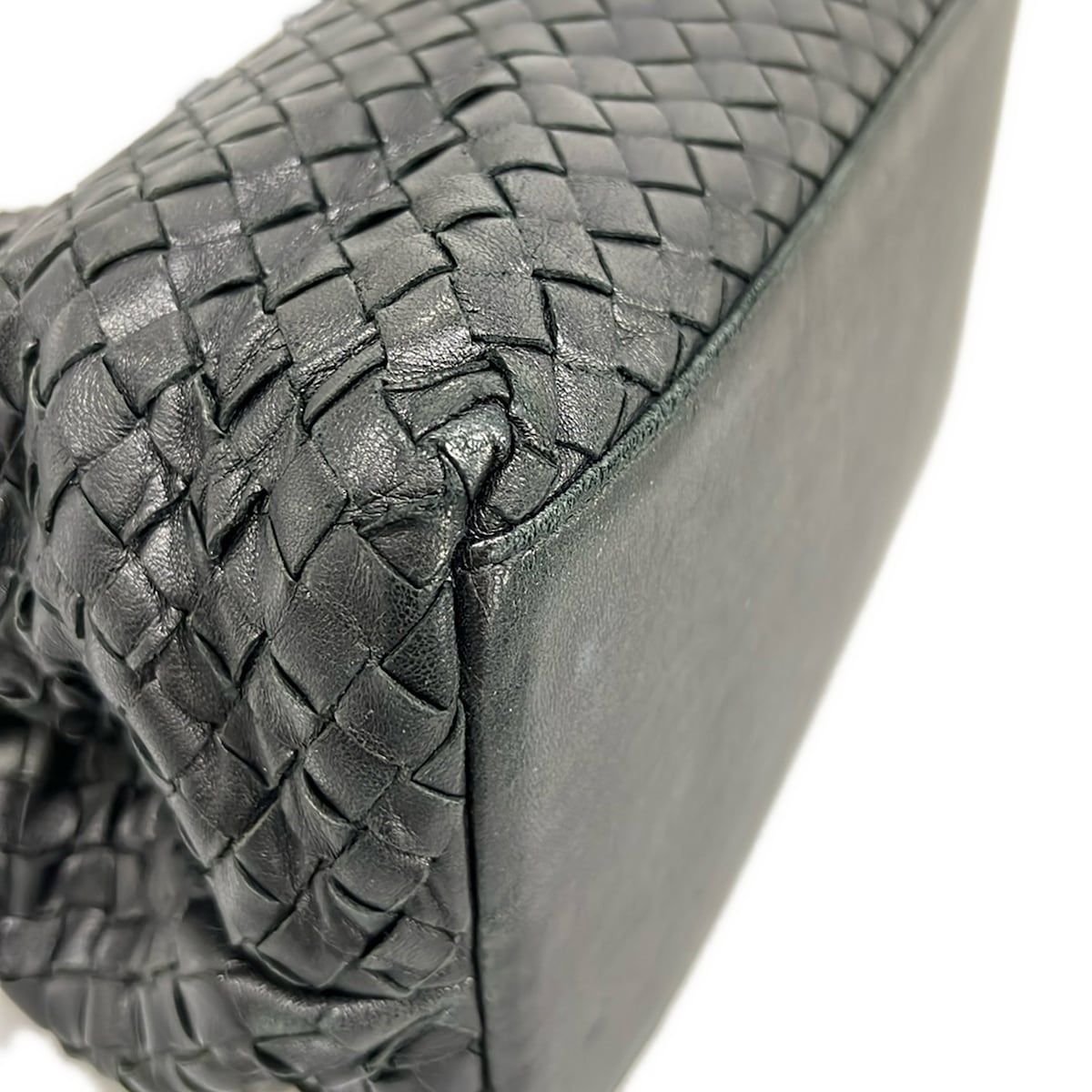 Bottega Veneta Handbag Intrecciato Black Leather — view 6