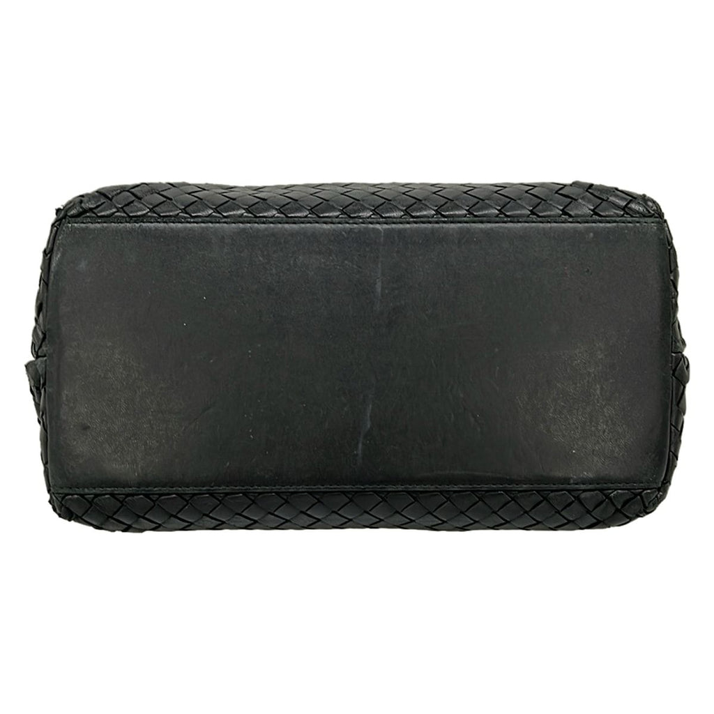Bottega Veneta Handbag Intrecciato Black Leather — view 5