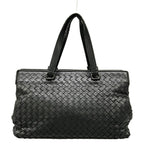 Bottega Veneta Handbag Intrecciato Black Leather