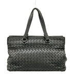 Bottega Veneta Handbag Intrecciato Black Leather — view 3