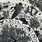 Hermes Shawl Carre Geant 140 White Black Sous le Charme D'orphee Scarf — view 4