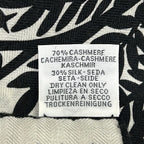 Hermes Shawl Carre Geant 140 White Black Sous le Charme D'orphee Scarf — view 3