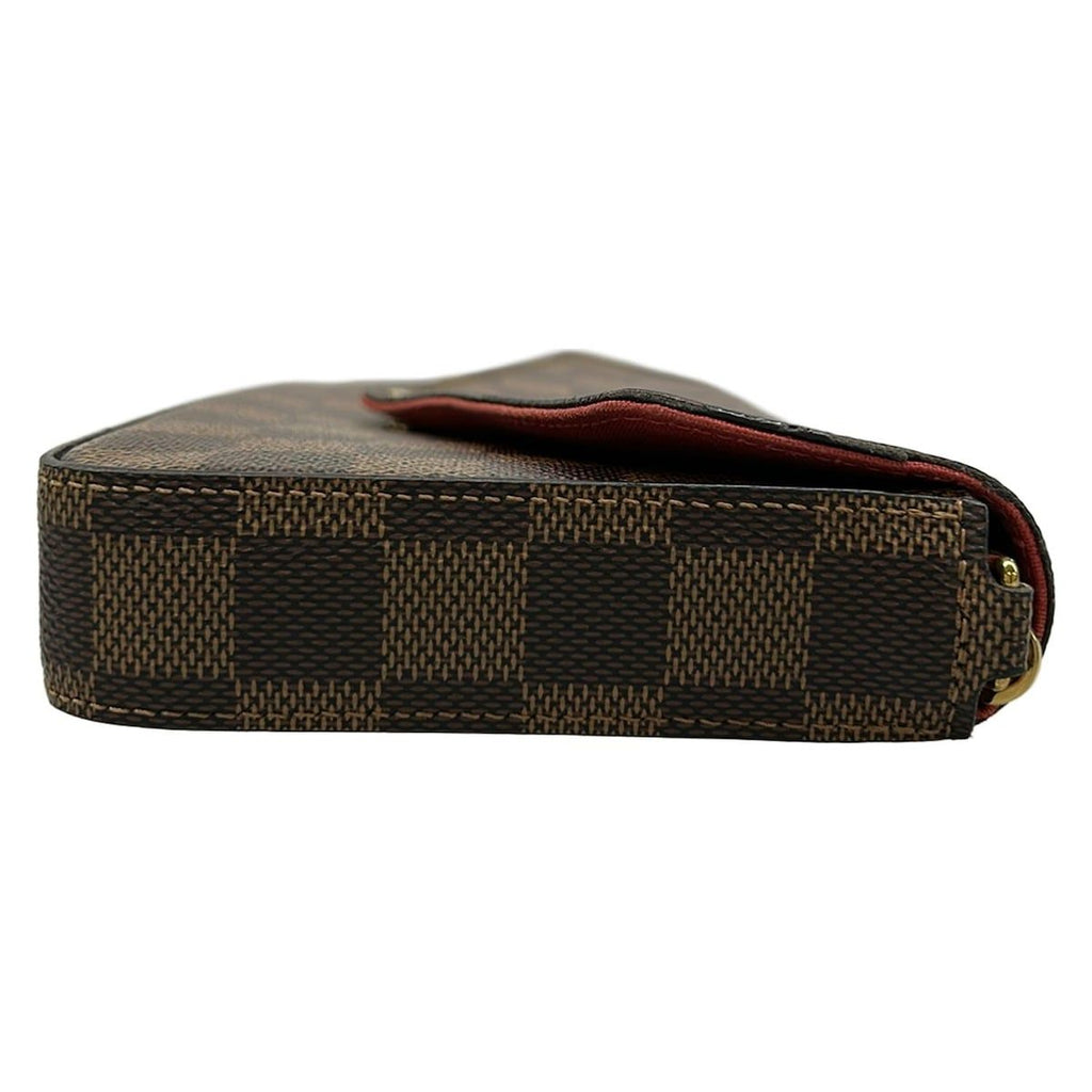 Louis Vuitton Wallet Damier Pochette Felicie Ebene — view 8
