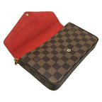 Louis Vuitton Wallet Damier Pochette Felicie Ebene — view 3