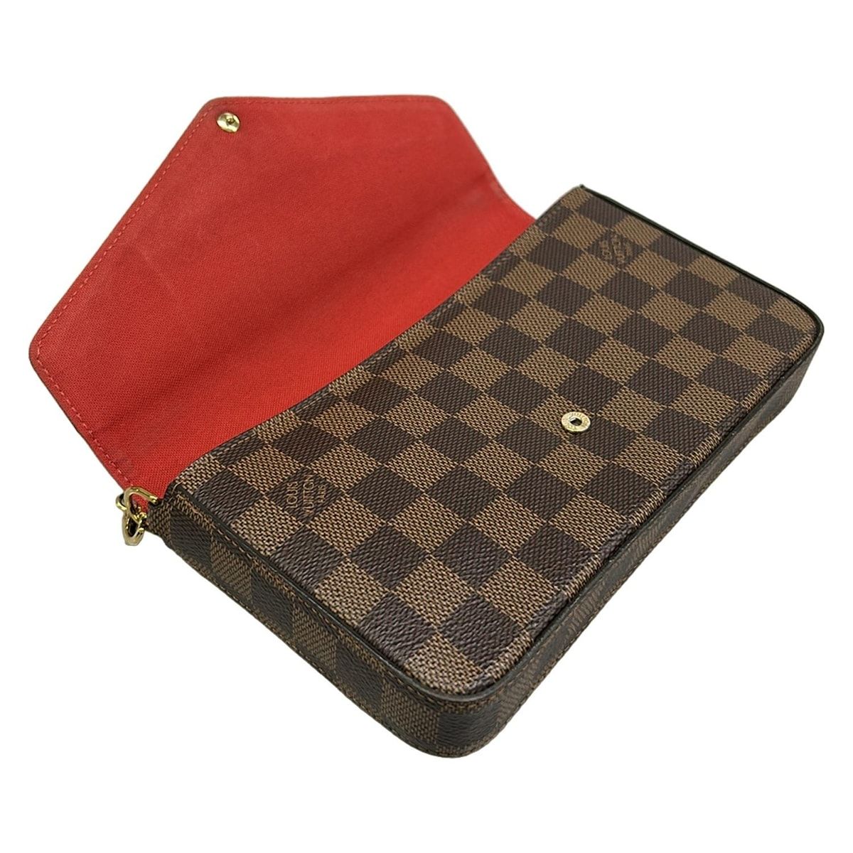Louis Vuitton Wallet Damier Pochette Felicie Ebene — view 3