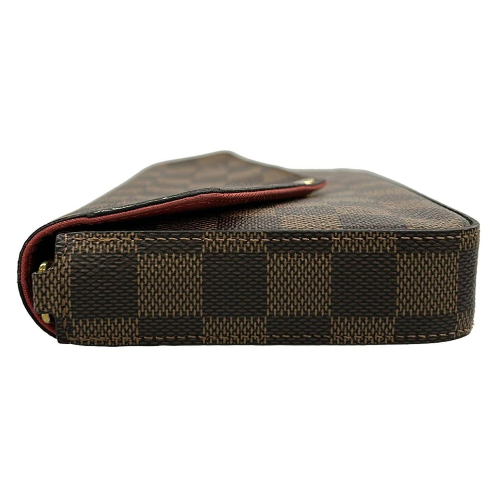 Louis Vuitton Wallet Damier Pochette Felicie Ebene — view 9