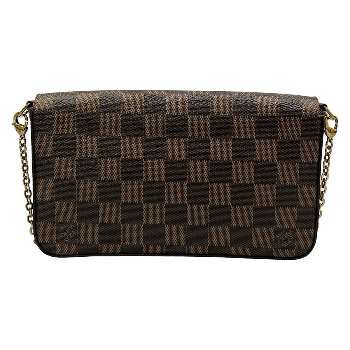 Louis Vuitton Wallet Damier Pochette Felicie Ebene — view 2