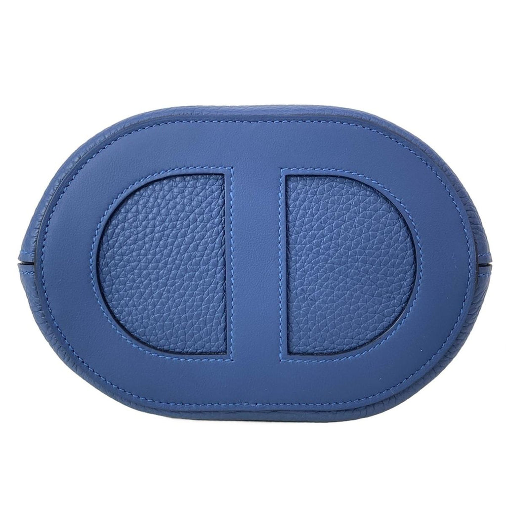 Hermes Tote in the Loop 18 Blue Tie Silver — view 5