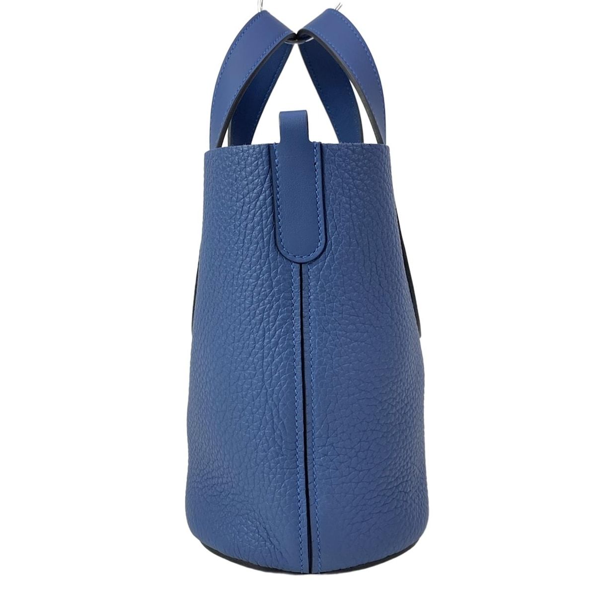 Hermes Tote in the Loop 18 Blue Tie Silver — view 2