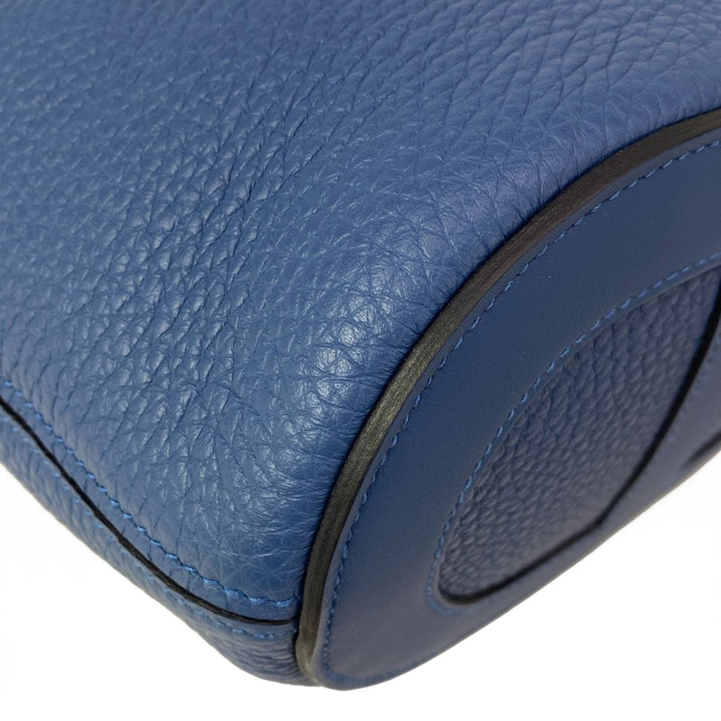 Hermes Tote in the Loop 18 Blue Tie Silver — view 7