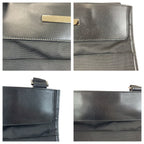 Gucci Black Silver Nylon Leather Shoulder — view 5