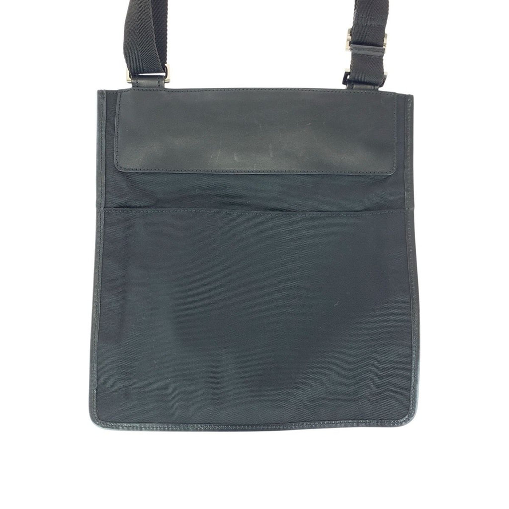 Gucci Black Silver Nylon Leather Shoulder — view 2