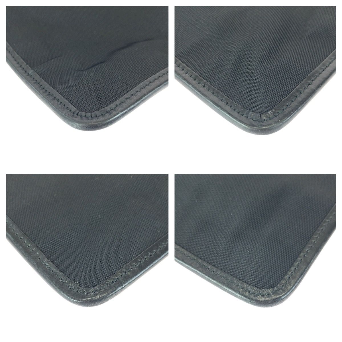 Gucci Black Silver Nylon Leather Shoulder — view 3