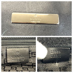 Gucci Black Silver Nylon Leather Shoulder — view 4