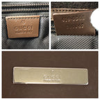 Gucci Brown Beige Silver GG Canvas Leather 019 Shoulder — view 4