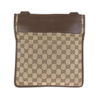 Gucci Brown Beige Silver GG Canvas Leather 019 Shoulder — view 2