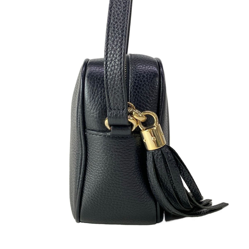 Gucci Shoulder Bag Soho Black Tassel Leather — view 2