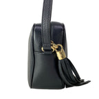 Gucci Shoulder Bag Soho Black Tassel Leather — view 2