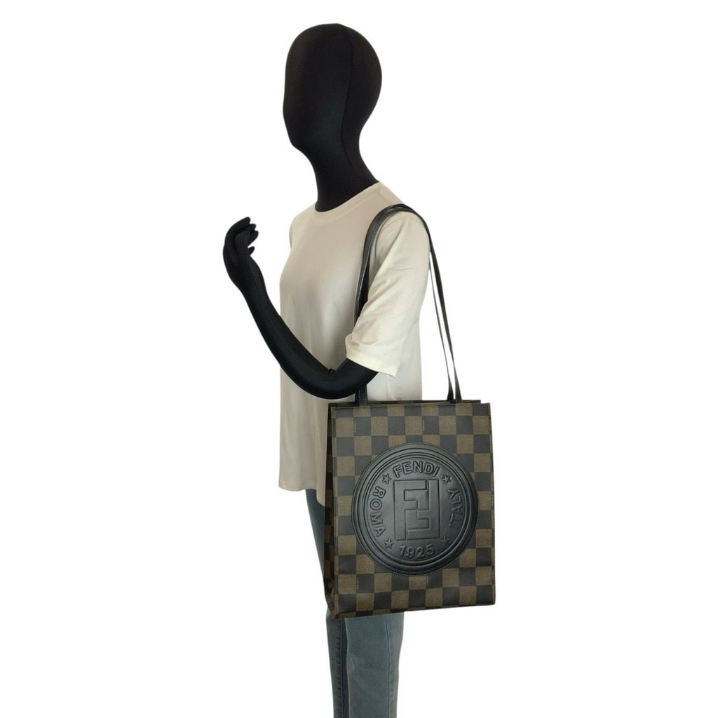 Fendi Vintage Pecan Brown Black 279 963 Tote Shoulder — view 6