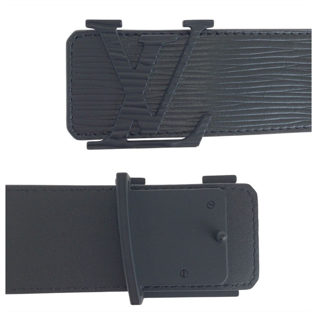 Louis Vuitton Epi Ceinture LV Initial 90 cm Black Noir Belt — view 5