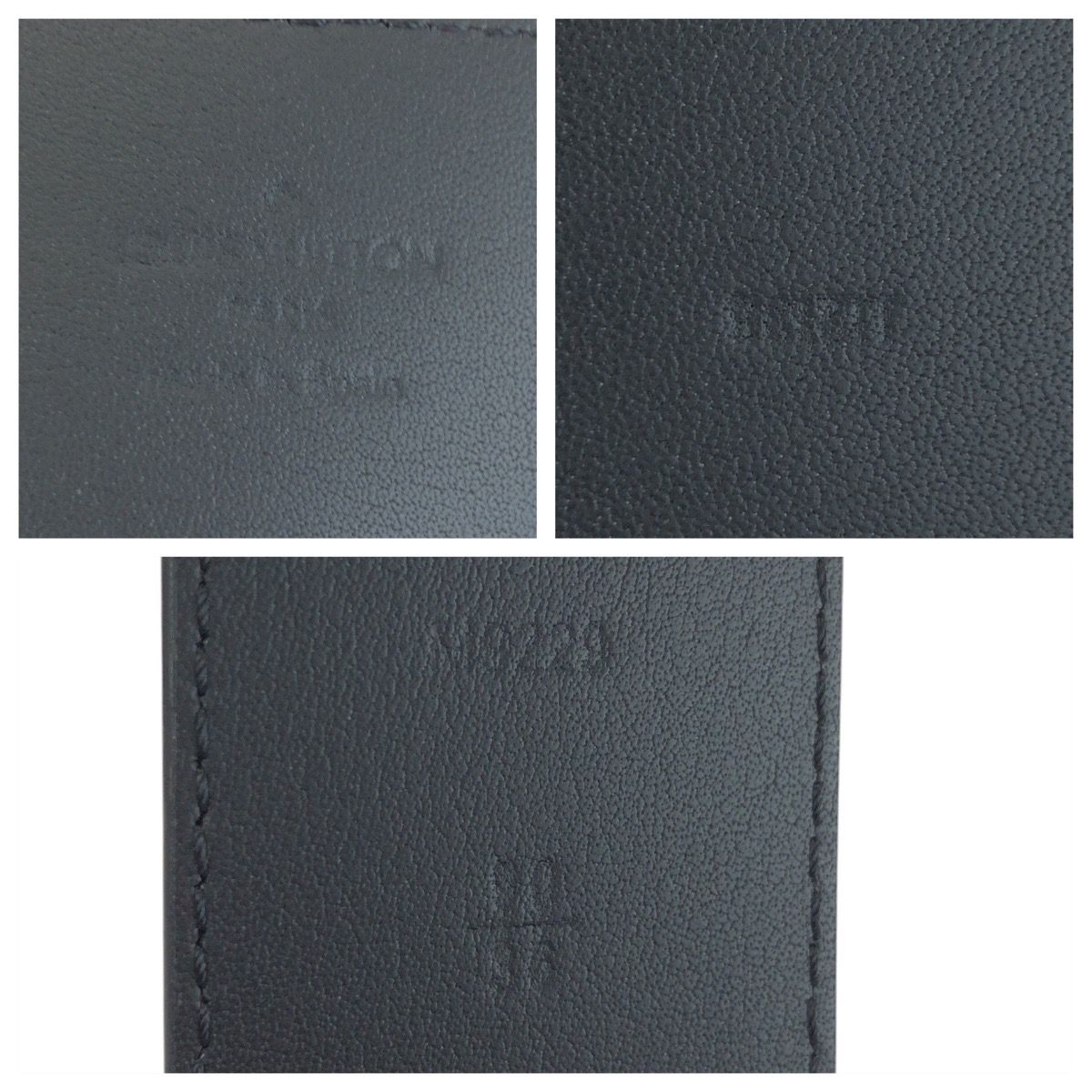 Louis Vuitton Epi Ceinture LV Initial 90 cm Black Noir Belt — view 6