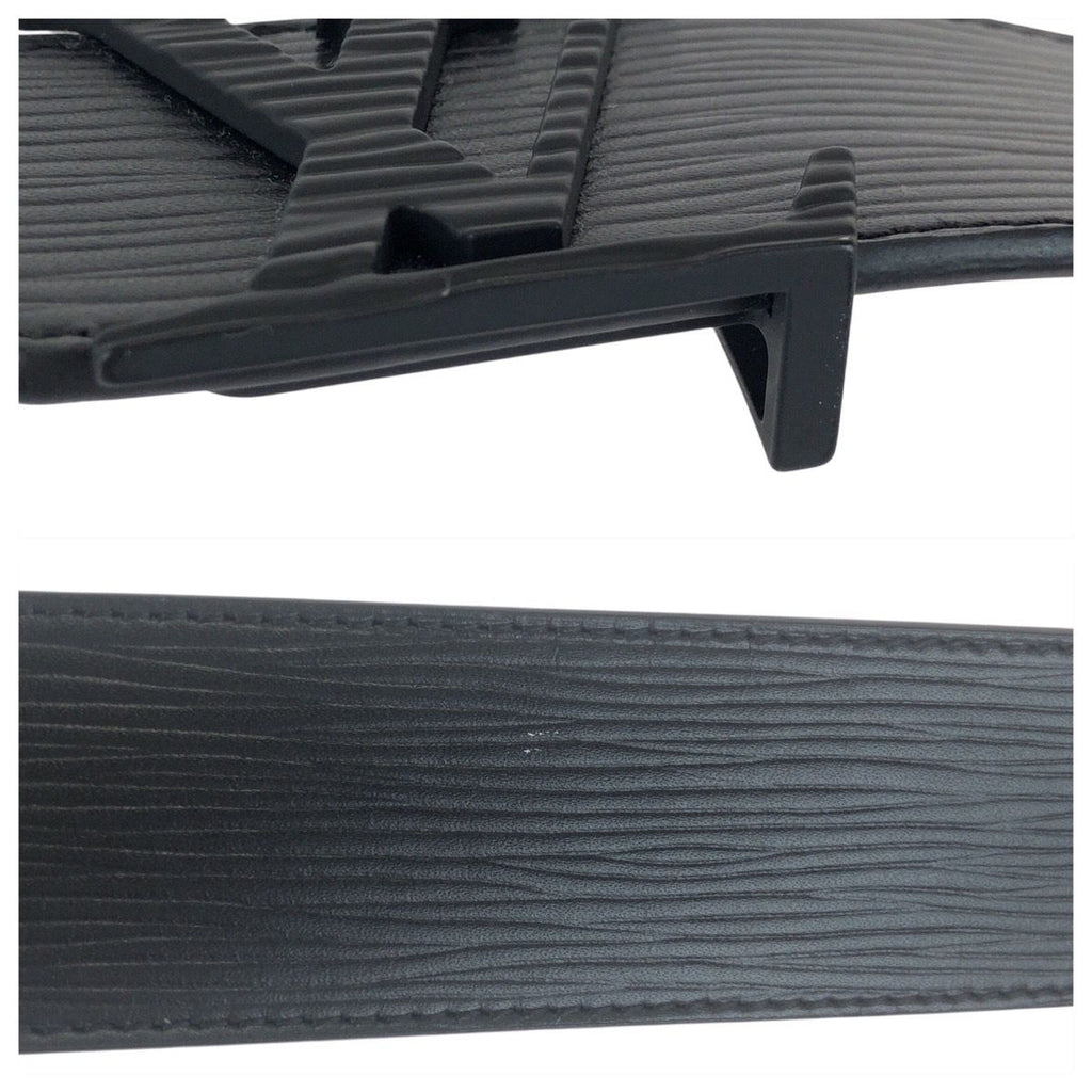 Louis Vuitton Epi Ceinture LV Initial 90 cm Black Noir Belt — view 8