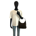 Gucci GG Pattern Brown Suede 000 Shoulder — view 7
