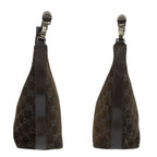 Gucci GG Pattern Brown Suede 000 Shoulder — view 8