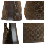 Gucci GG Pattern Brown Suede 000 Shoulder — view 5